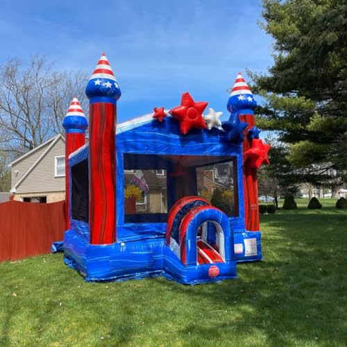 TentandTable Inflatable Bounce House Commercial Grade Stars and Stripes