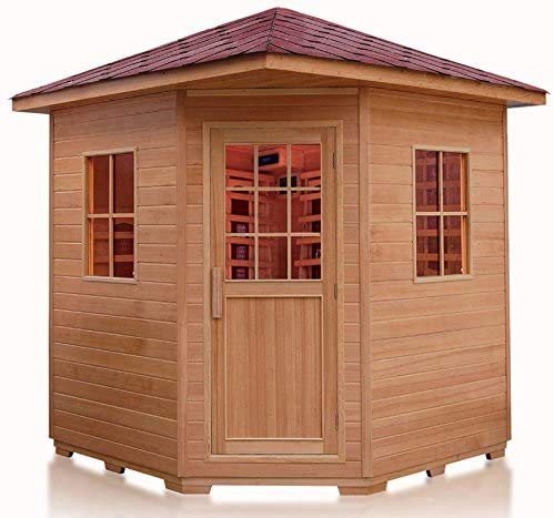 SDI Factory Direct Ceramic FIR Far Infrared 4 Person Outdoor Sauna SPA 220V