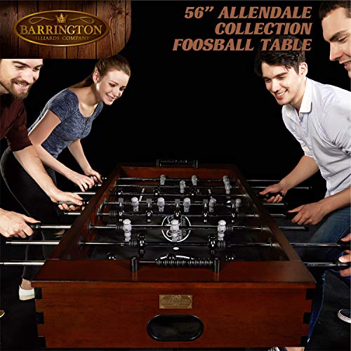 Barrington Billiards 56" Allendale Collection Foosball Table Dark Wood Brown/Black