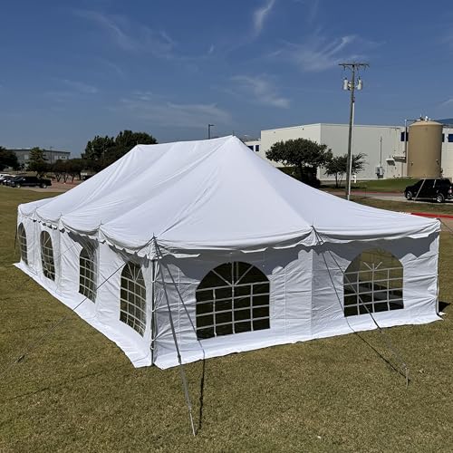 DELTA 40'x20' PVC Fire Retardant Heavy Duty Party Tent White
