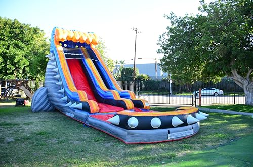 JumpOrange 19’ Rocker Commercial Water Slide with Detachable Pool