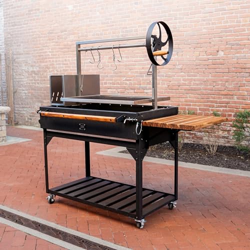Backyard Discovery Argentine Santa Maria Wood Fire & Charcoal BBQ Grill Black