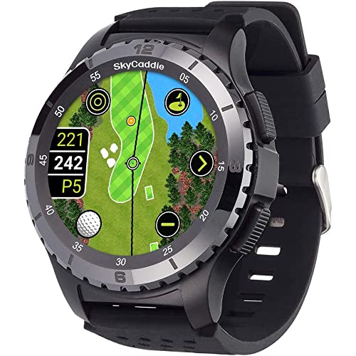 SkyCaddie LX5C Golf GPS Watch Black Bundle with Golf Tool