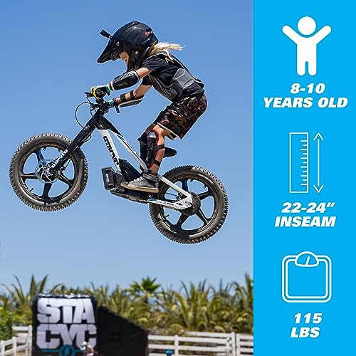STACYC Brushless 18eDRIVE Launch Edition Electric Balance Bike White/Black
