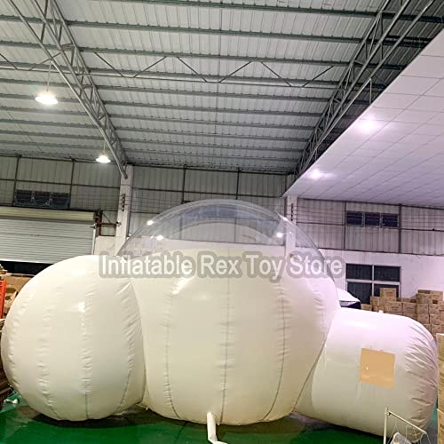 Generic Inflatable Double Rooms Bubble Tent 4M Main 2M Small Clear