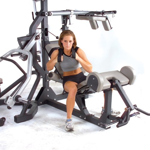 Body-Solid Free-Weight Leverage Gym with Squat Attachment Black