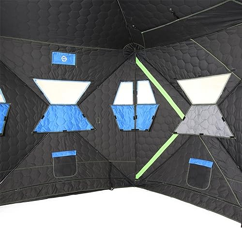 CLAM X500 Insulated 90 Gram Full Thermal Trap 5 Sided Lookout Outdoor Fishing Hunting Hub Tent Shelter Prior Thermal Model
