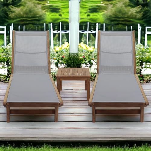 Courtyard Casual 5543 Deck Side Collection Chaise Loungers Natural
