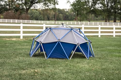 Jack and June Jungle Gym Canopy Set Outdoor Play UV-Resistant Blue/Grey