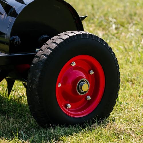 Titan Attachments 3 FT Tow-Behind Drum Spike Aerator with Wheel Kit