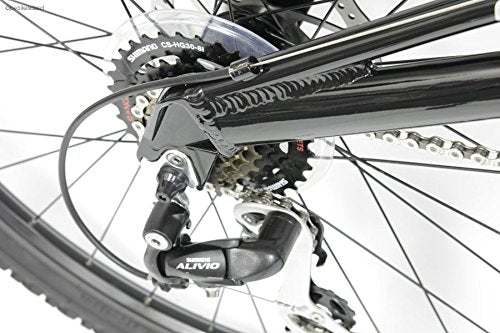 Gravity 2025 FSX 2.0 Dual Suspension Mountain Bike Matt Black with Green Wheels 17inch