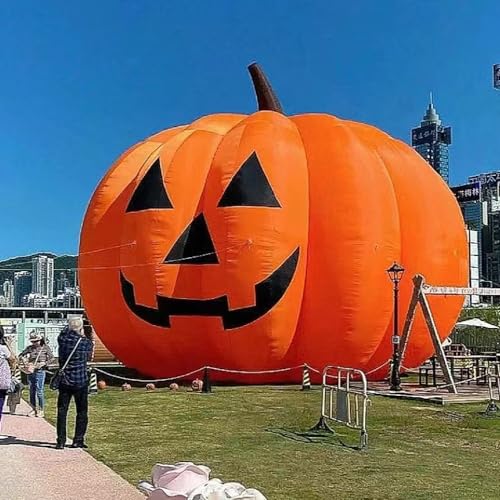 HOAELOS Inflatable Halloween Giant Pumpkin 26 Feet Outdoor Decoration