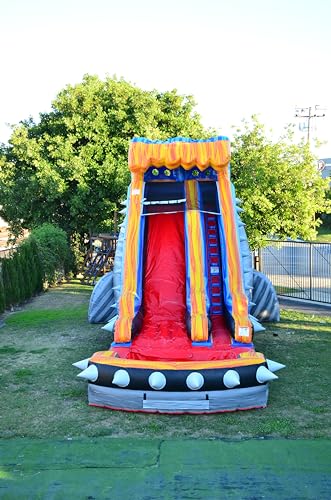 JumpOrange 19’ Rocker Commercial Water Slide with Detachable Pool