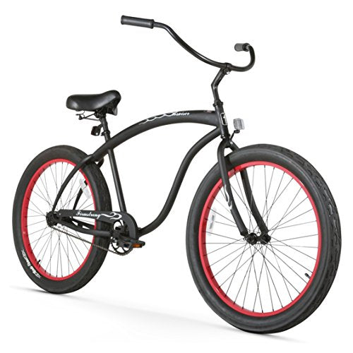 Firmstrong Bruiser 3.0 Man Single Speed Beach Cruiser Bicycle Matte Black