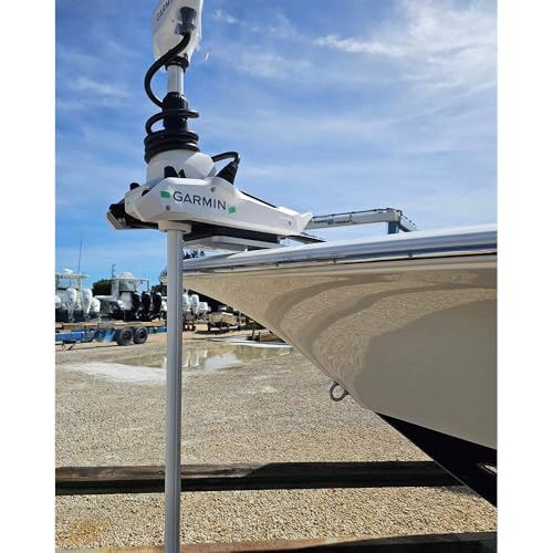 Sea Swivel Trolling Motor Mount for Minn Kota, Garmin, Rhodan, & Power Pole Black