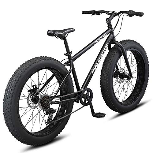 Mongoose Malus Fat Tire Mountain Bike 26-Inch Matte Black