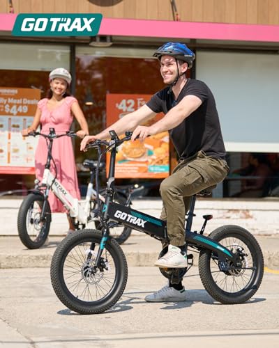 Gotrax R1 20" Folding Electric Bike 40 Miles Range 48V 350W White