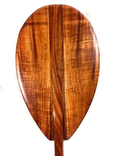 Tikimaster Deep Tone Premium Curly Koa Outrigger Paddle 50 Inch