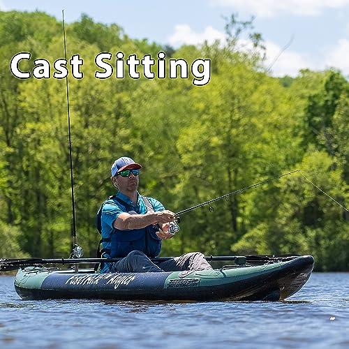 Sea Eagle 385FTA Fasttrack Angler Inflatable Green Fishing Kayak - Hunter Green