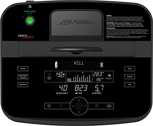 Life Fitness T5 Treadmill with Track Connect Console Gray