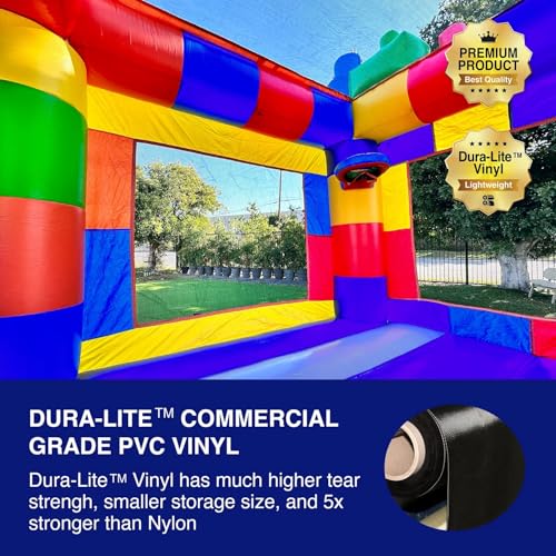 HERO KIDDO Block Party Bounce House Commercial Grade Inflatable 13x13