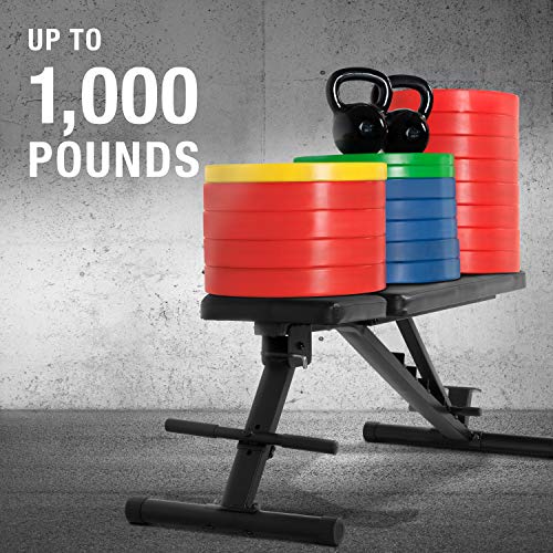 CAP Barbell Dumbbell Set with Rack & Bench Bundle Black