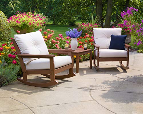 Polywood Vineyard Rocking Chair Black/Grey Mist