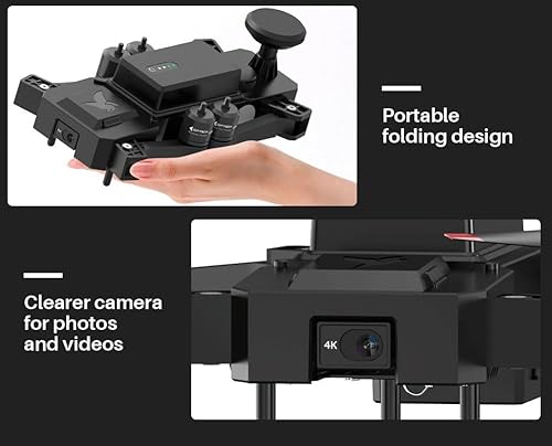 Camoro Waterproof Fishing Drone with Bait Release 4K Camera Black