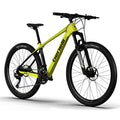 Benelli Bike 29'' Carbon Mountain 18 Speed, Brake Disc, Light-Weight Hardtail Frame (Large) Yellow Black