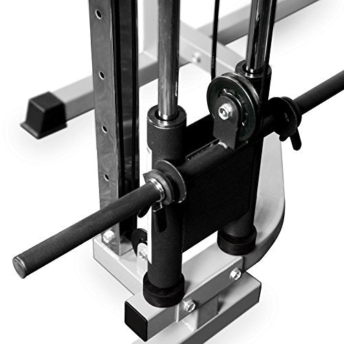 Valor Fitness Heavy Duty Power Rack - Squat Rack - Chrome Pull Up Bar and Power Cage Black