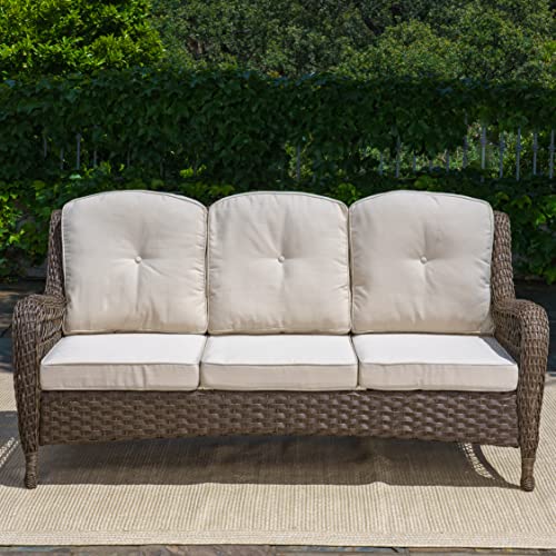 Tortuga Outdoor Rio Vista 7pc Patio Conversation Set Sandstone