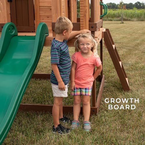 Backyard Discovery Echo Heights Elevated Cedar Playhouse Light Brown