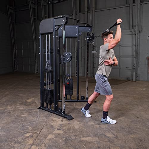 Body-Solid Functional Trainer - Dual 160lb Weight Stacks Black