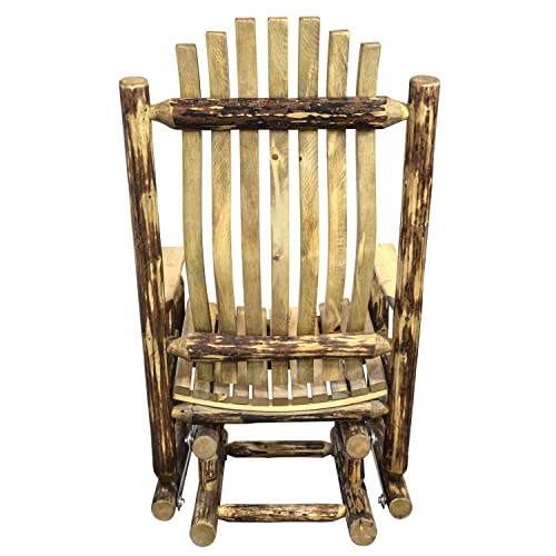 Montana Woodworks Glacier Country Glider Rocker Brown