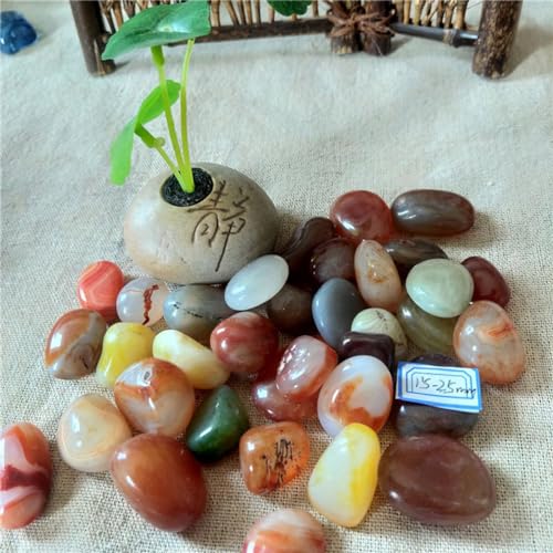 Sermair Polished Pebble Building Decoration Stone Mix Colors 10-20MM 220lb