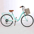 Generic Women's 26 Inch Hybrid Bike Retro-Styled Cruiser 7-Speed Drivetrain YUTONG-26-BU