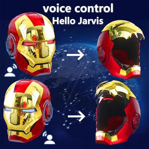 Tarrshiney Electronic Mark 5 Helmet with Voice Control & LED Eyes Gold
