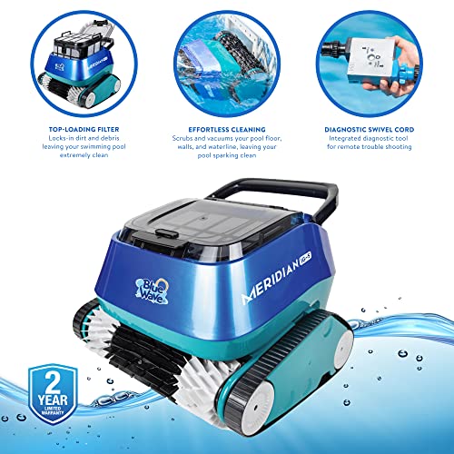 Blue Wave Meridian Robotic Pool Cleaner Blue/Teal