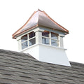 Accentua Rainier Cupola 20 in. Square 32 in. High White with Copper Roof