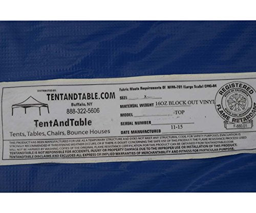 TentandTable 20-Foot x 30-Foot Tent Top Blue