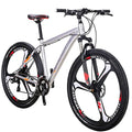 EUROBIKE Mountain Bike 29" Men Lightweight Aluminum Frame 21-Speed Bicycles for Mens Bikes (Silvery)