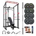IFAST Power Cage with Lat Pulldown 1000 LBs Capacity Black