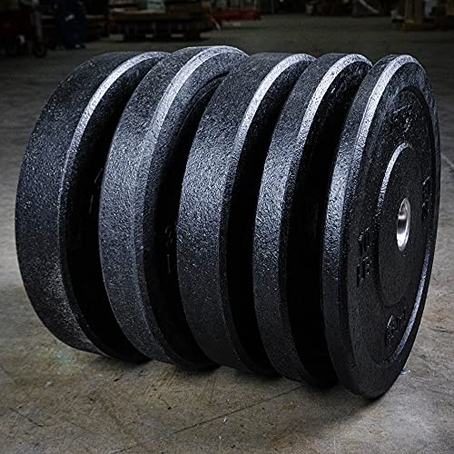 PRx Performance Crumb Rubber Bumper Plate Pairs Olympic Weights Black