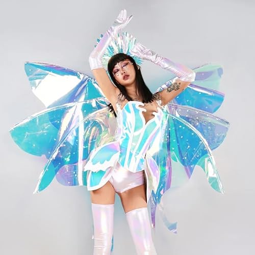 HoHoHuo Nightclub Gogo Dancer Costume Multicolored Medium