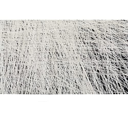 Calvin Klein Balian Area Rug Black/Silver 10' x 13'2" Modern Abstract