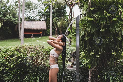 No Worries Showers Outdoor Shower Toorak 316 Marine Grade Stainless Steel Panel