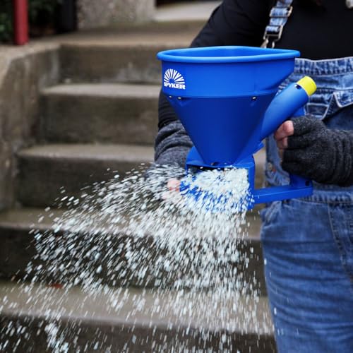 Spyker Winter Weather De-Icing Kit Ergo-Pro Spreader with Handheld Spreader Blue