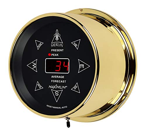 MaXimum Merlin Digital Wind Instrument Polished Brass - Black Dial