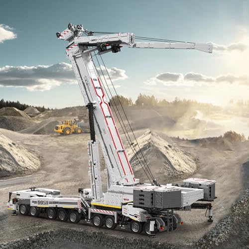 Mould King LTM11200 Technology Crane Building Set 8506 Pieces, APP Programmable White