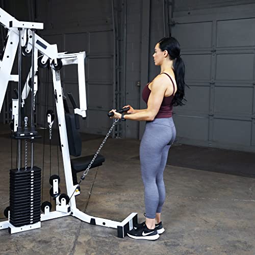 Body-Solid (EXM2500LPS) Multi-Station Home Gym Machine, Arm & Leg Strength Training Functional Exercise Workout Station White